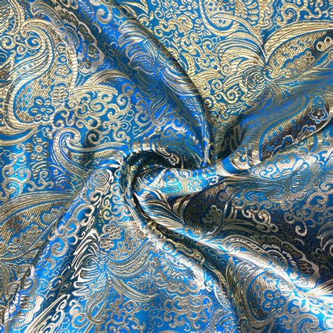 gold paisley metallic fabric|Gold Metallic Paisley Fabric .